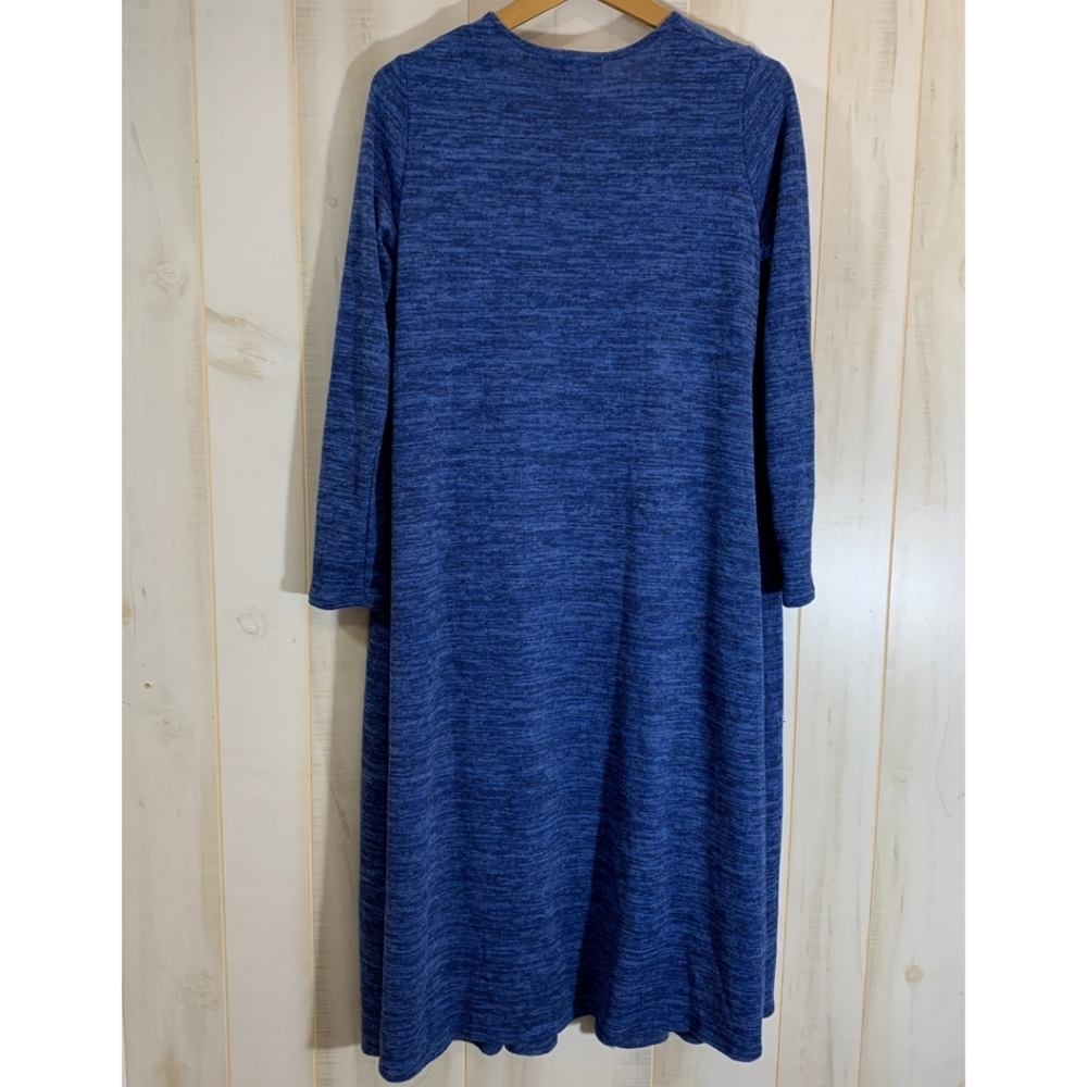 LuLaRoe Blue Duster Pocket Long S Cardigan - Picture 2 of 3